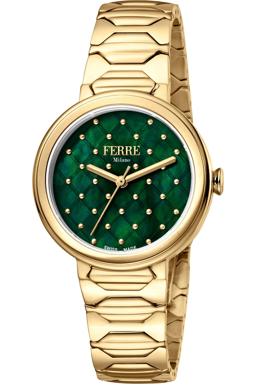 title:Ferre Milano Women's FM1L124M0071 Fashion 32mm Quartz Watch;color:Green
