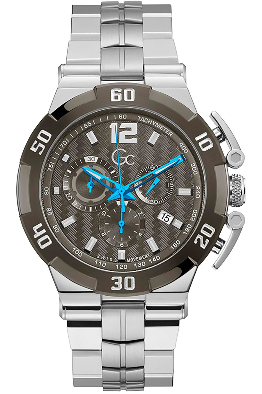 title:Guess Men's Y52006G5 Fashion 45mm Quartz Watch;color:Silver