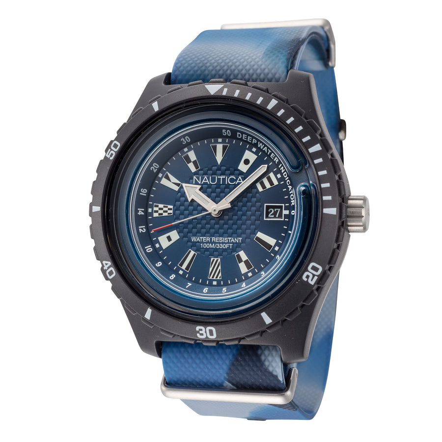 title:Nautica Men's NAPSRF004 Surfside 46mm Quartz Watch;color:Blue