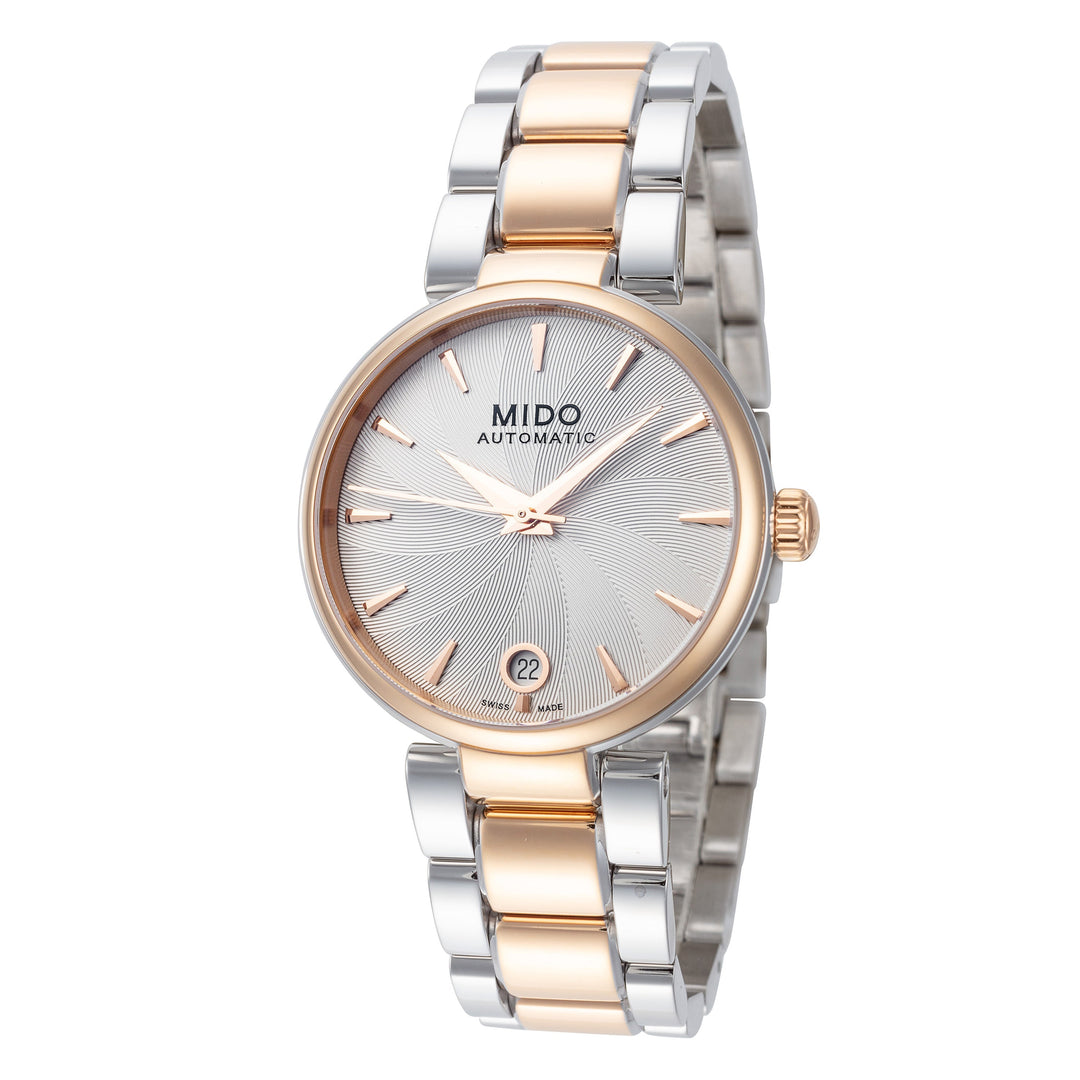 title:Women's Stainless Steel, 50 m (165 feet) Water Resistance Automatic Watch;color:Silver and Rose Gold