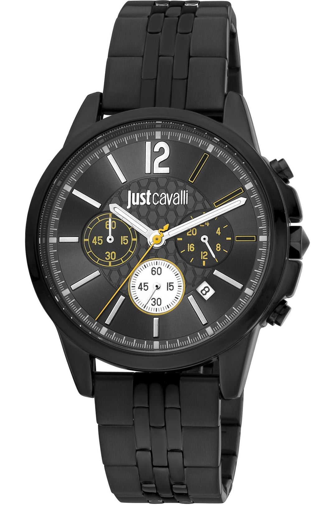 title:Just Cavalli Men's JC1G175M0285 Sport Crono Classe 42mm Quartz Watch;color:Black