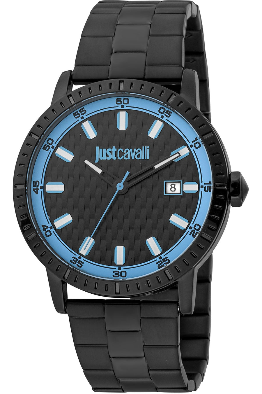 title:Just Cavalli Men's JC1G216M0075 Young Regolare 42mm Quartz Watch;color:Black