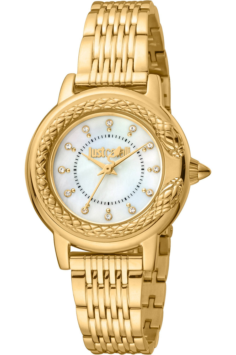 title:Just Cavalli Women's JC1L151M0665 Glam Chic Presto 32mm Quartz Watch;color:Gold