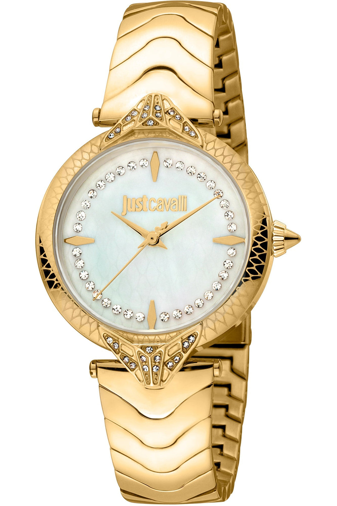 title:Just Cavalli Women's JC1L238M0065 Animalier Luce 32mm Quartz Watch;color:Gold