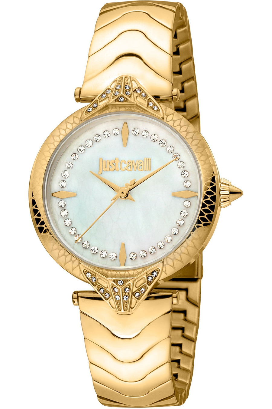 title:Just Cavalli Women's JC1L238M0065 Animalier Luce 32mm Quartz Watch;color:Gold