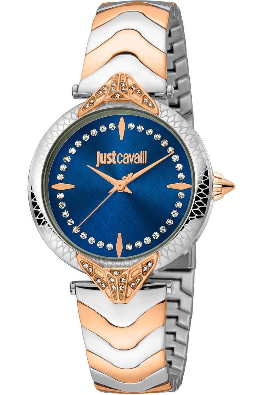 title:Just Cavalli Women's JC1L238M0115 Animalier Luce 32mm Quartz Watch;color:Silver