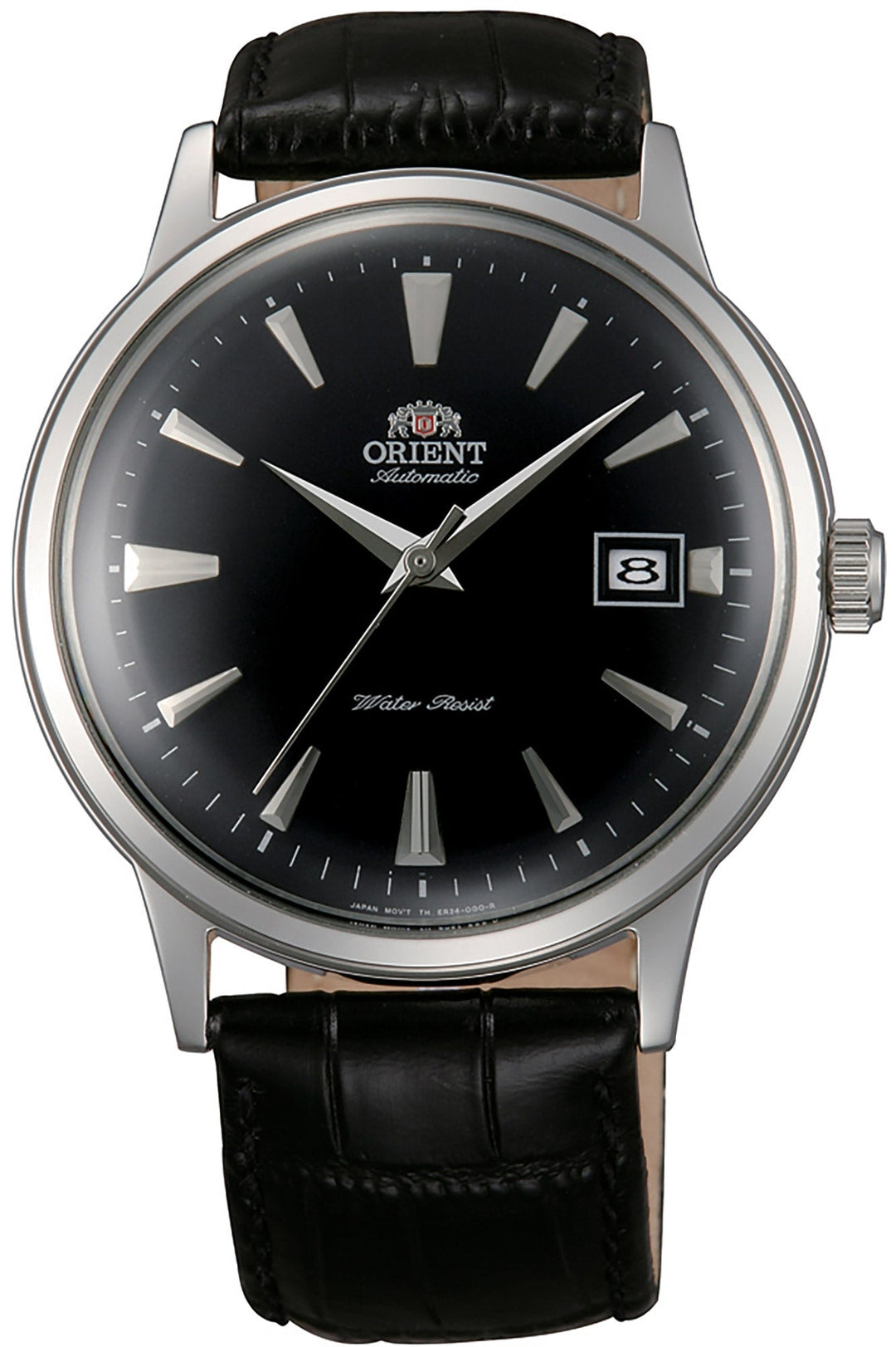 title:Orient Men's FAC00004B0 Classic Bambino V2 41mm Manual-Wind Watch;color:Black Dial Black Band