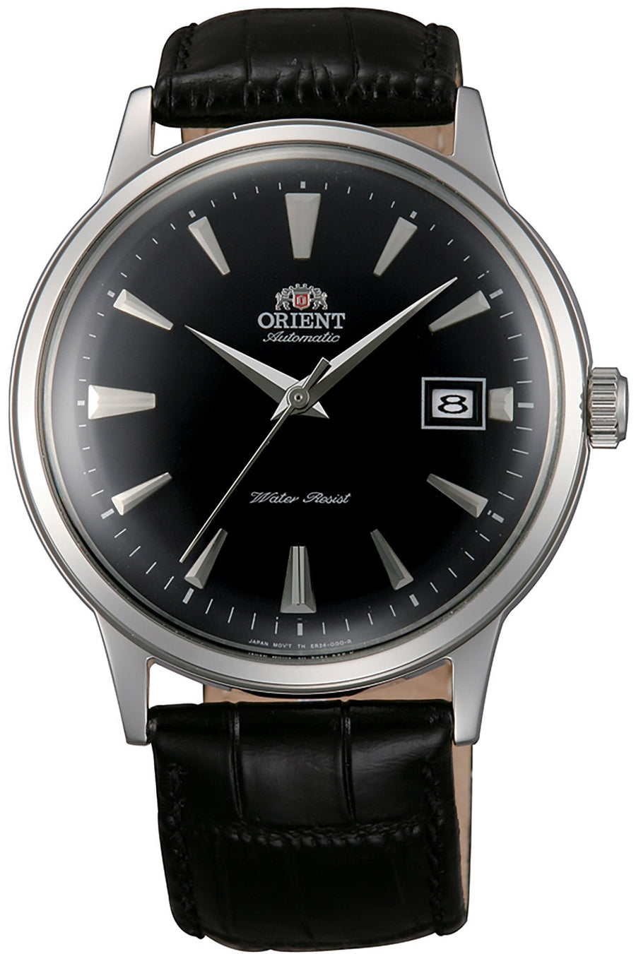 title:Orient Men's FAC00004B0 Classic Bambino V2 41mm Manual-Wind Watch;color:Black Dial Black Band