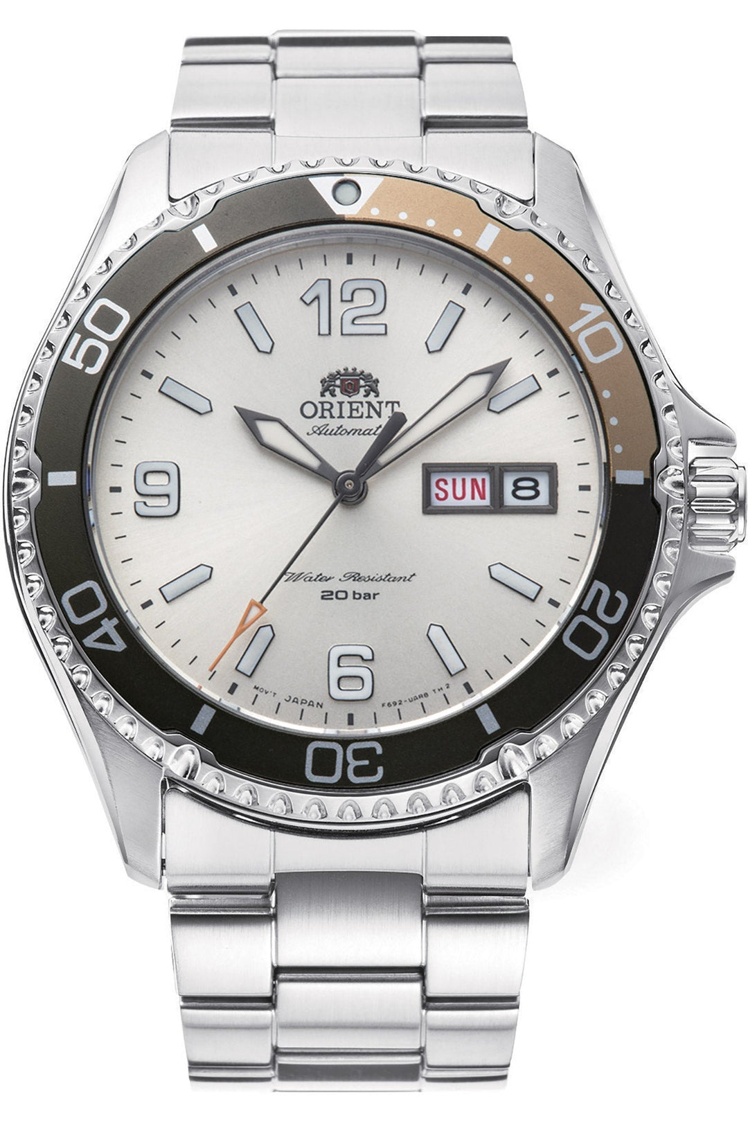 title:Orient Men's Sport Kamasu Mako III 42mm Automatic Watch RA-AA0821S19B;color:Silver