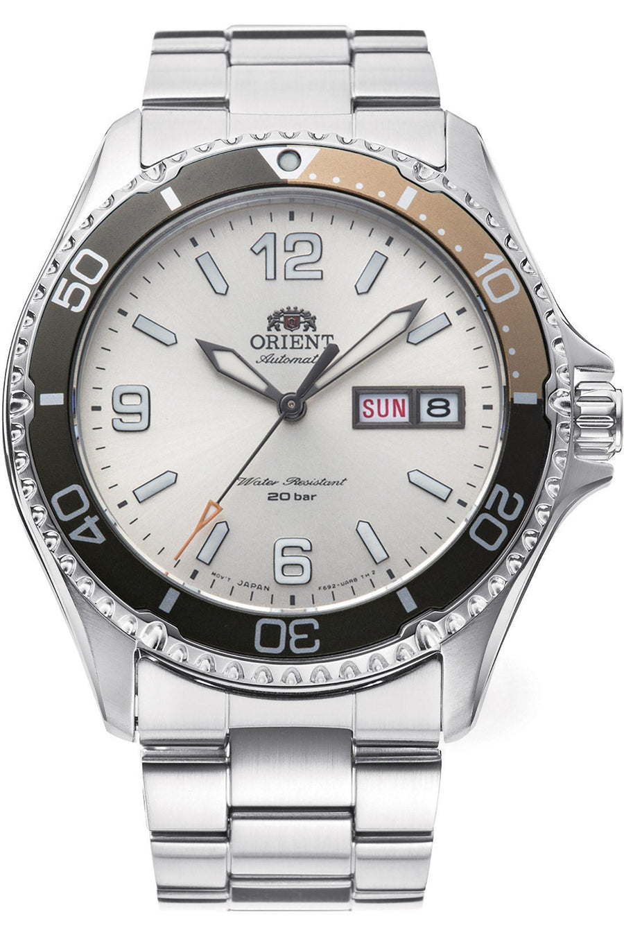 title:Orient Men's Sport Kamasu Mako III 42mm Automatic Watch RA-AA0821S19B;color:Silver