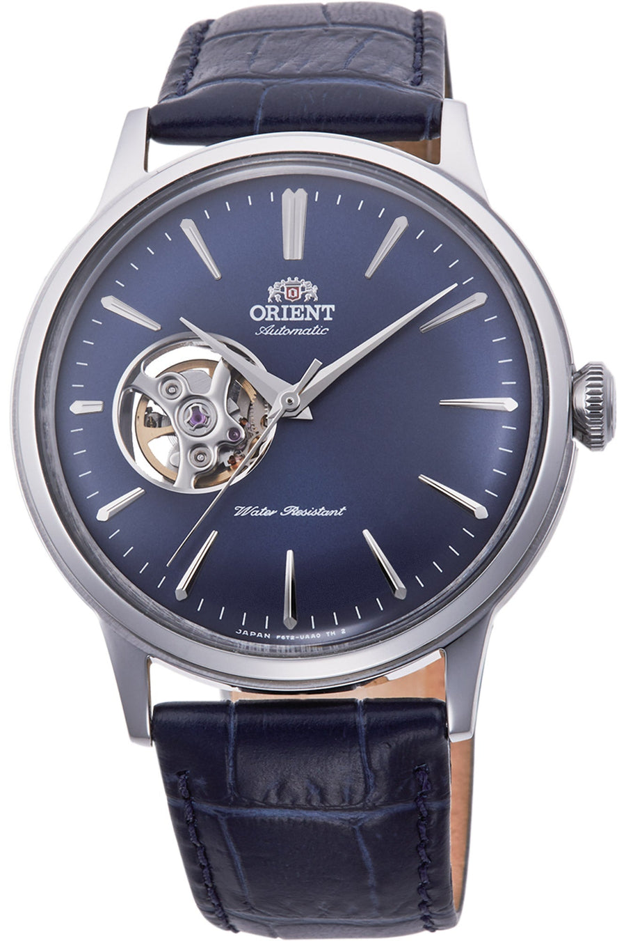 title:Orient Men's RA-AG0005L10B Classic Bambino 41mm Manual-Wind Watch;color:Blue Dial Blue Band