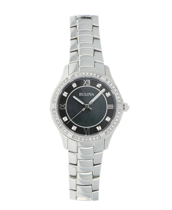 title:Bulova Women's 96L266 Classic 35mm Quartz Watch;color:Silver