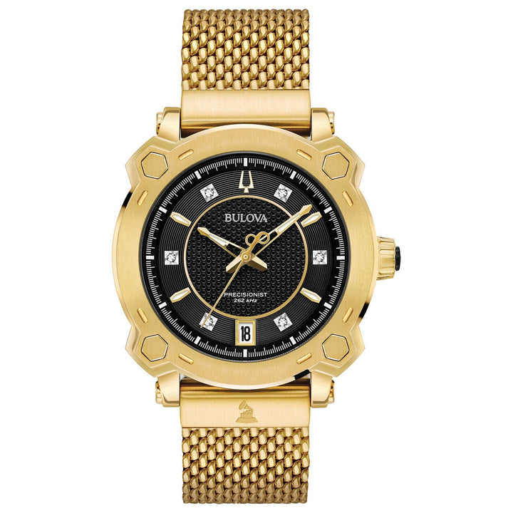 title:Bulova Women's 97P124 Grammy 38mm Quartz Watch;color:Black
