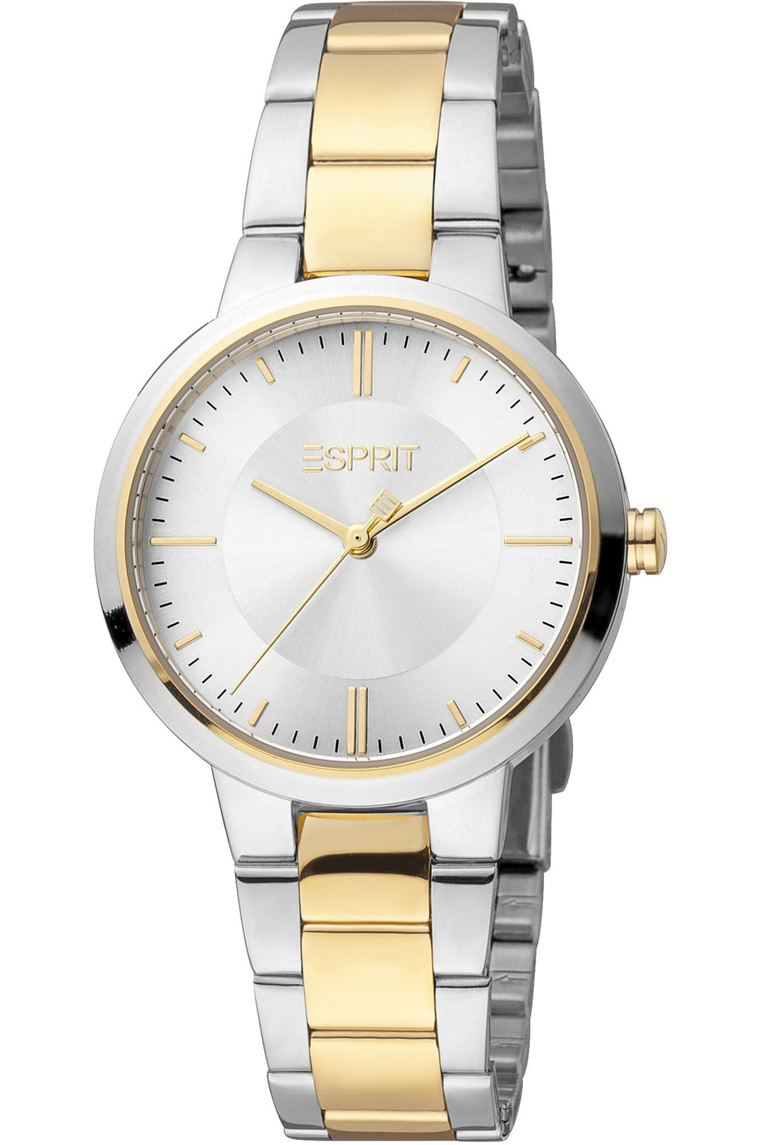 title:Esprit Women's ES1L336M0085 Cara 32mm Quartz Watch;color:Grey Dial Silver Band