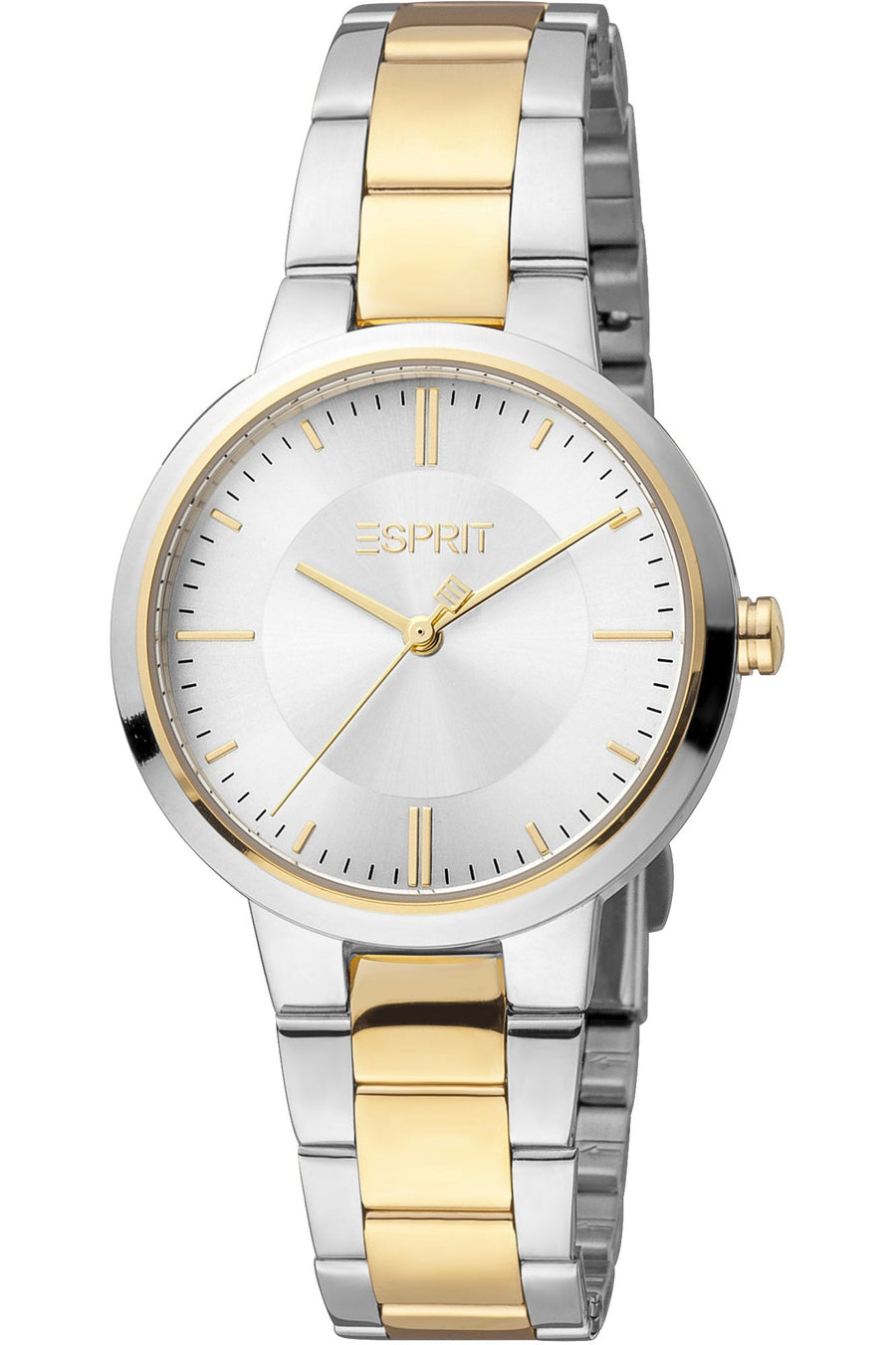 title:Esprit Women's ES1L336M0085 Cara 32mm Quartz Watch;color:Grey Dial Silver Band