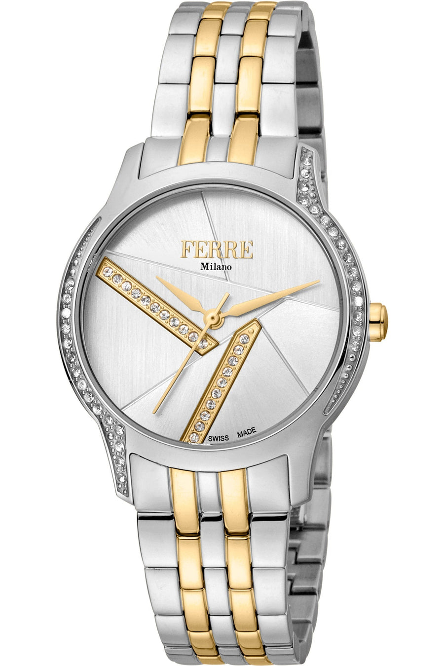 title:Ferr� Milano Women's FM1L145M0091 Fashion 32mm Quartz Watch;color:Grey Dial Silver Band