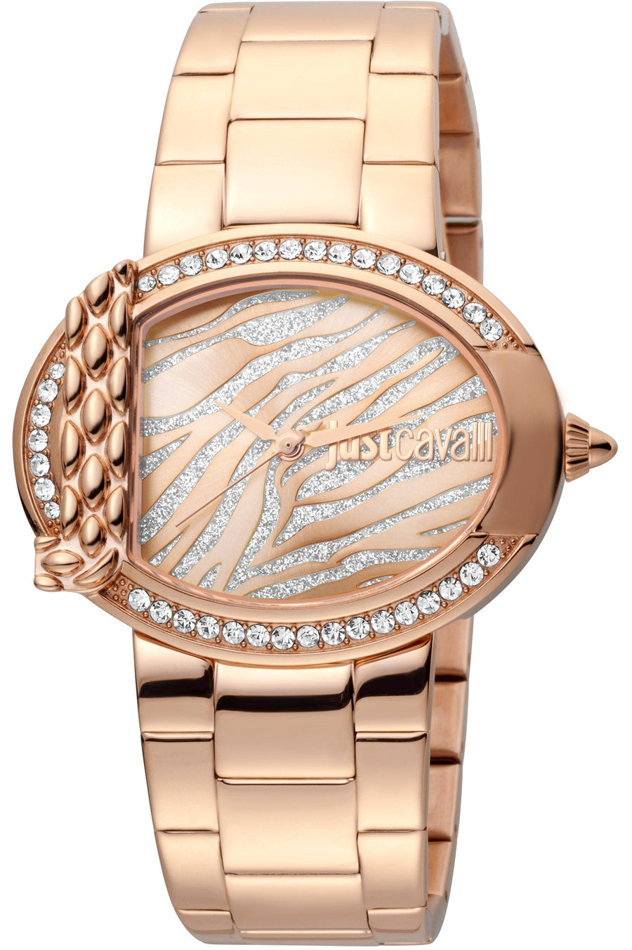 title:Just Cavalli Women's JC1L111M0095 C by JC 40mm Quartz Watch;color:Rose Gold Dial Rose Gold Band
