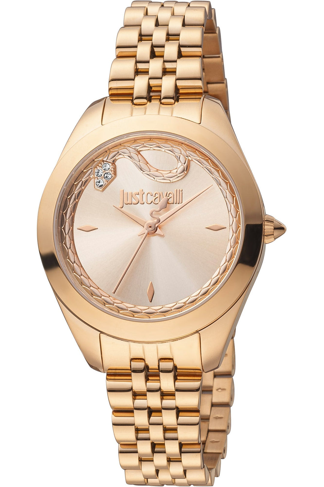 title:Just Cavalli Women's SET Glam Creazione JC1L210M0285 32mm Quartz Watch;color:Rose Gold Dial Rose Gold Band