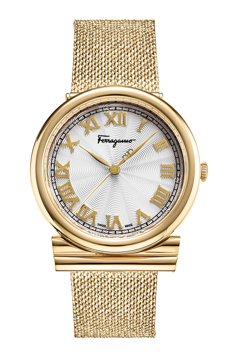 title:Ferragamo Women's SFUF00421 Gancino 34mm Quartz Watch;color:Silver