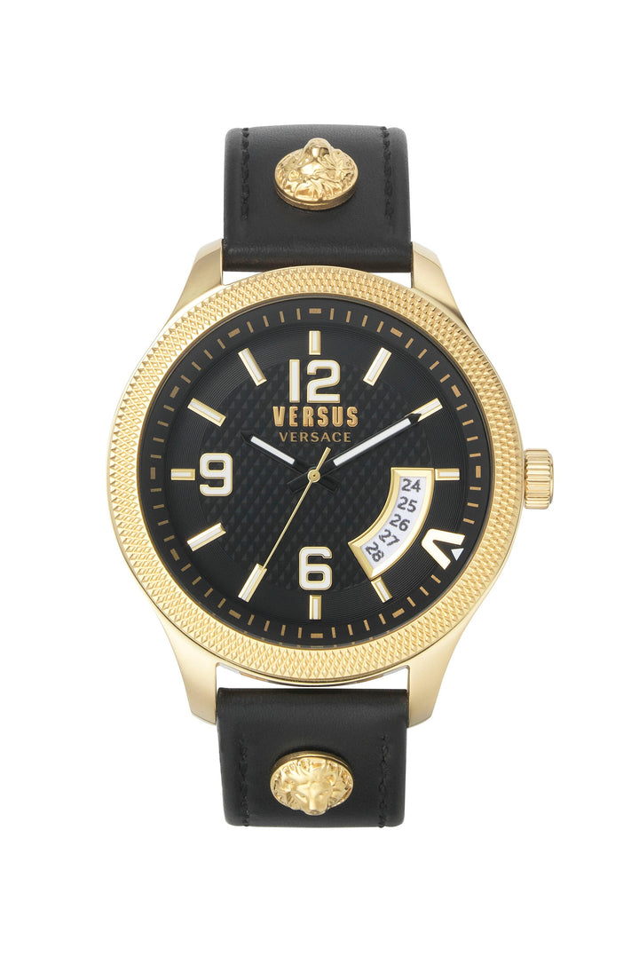 title:Versus Versace Men's VSPVT0220 Reale 44mm Quartz Watch;color:Black
