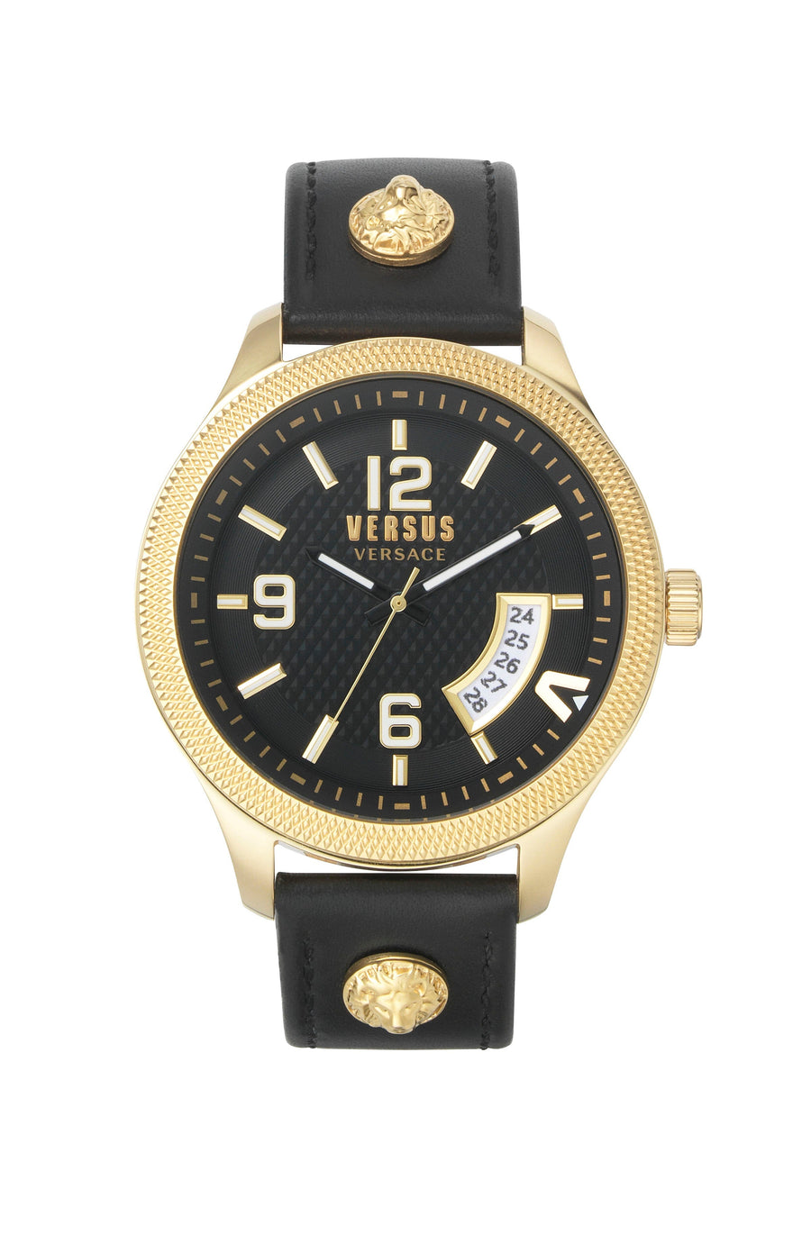 title:Versus Versace Men's VSPVT0220 Reale 44mm Quartz Watch;color:Black