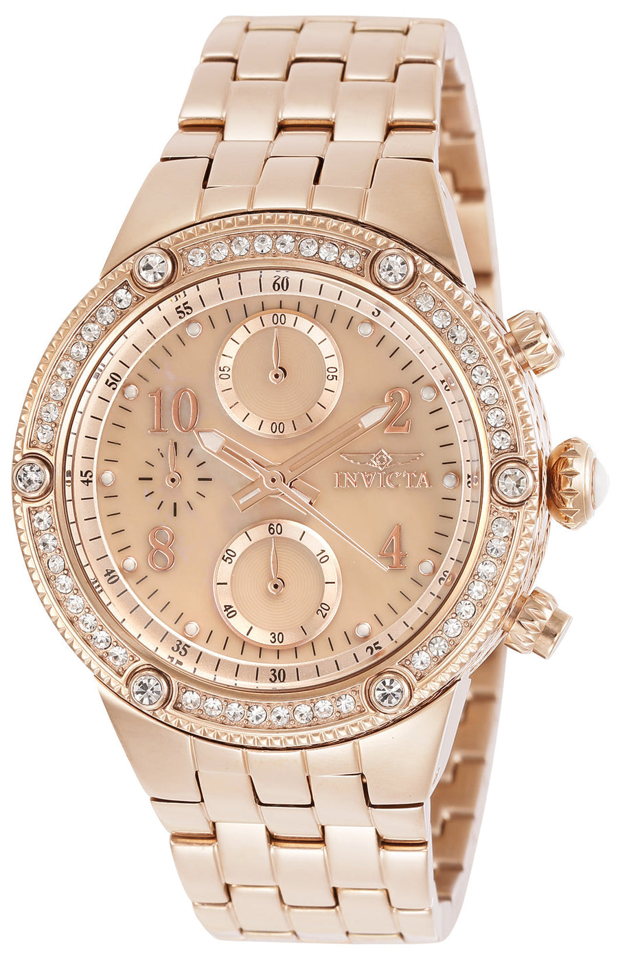 title:Invicta Women's IN-29528 39mm Rose Gold Dial Quartz Watch;color:Rose Gold