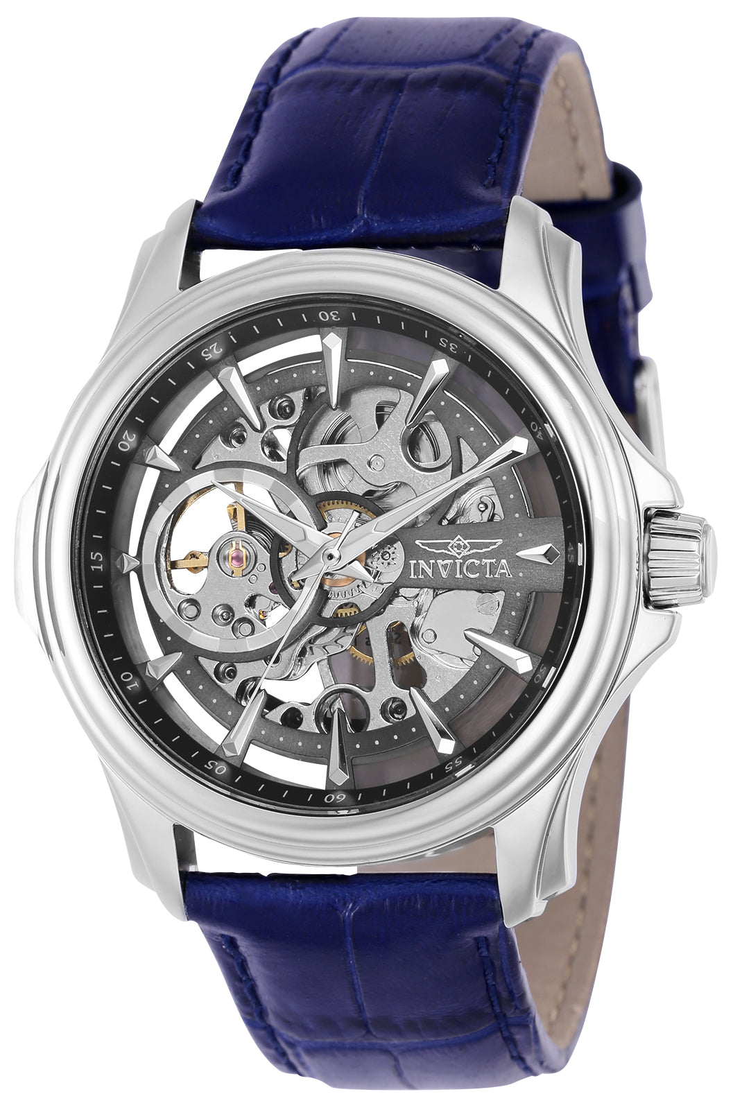 title:Invicta Men's IN-37948 42mm Grey Dial Manual-Wind Watch;color:Grey Dial Blue Band