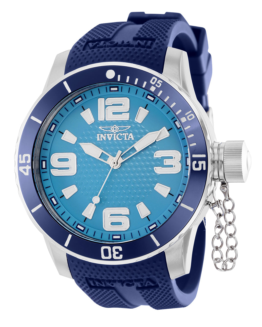 title:Invicta Men's IN-38434 42mm Light Blue Dial Quartz Watch;color:Blue
