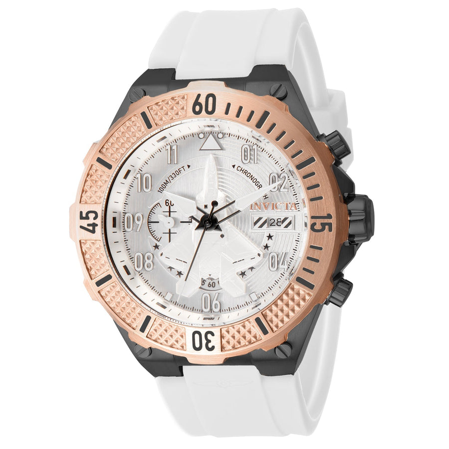 title:Invicta Men's IN-39894 50mm White Dial Quartz Watch;color:White