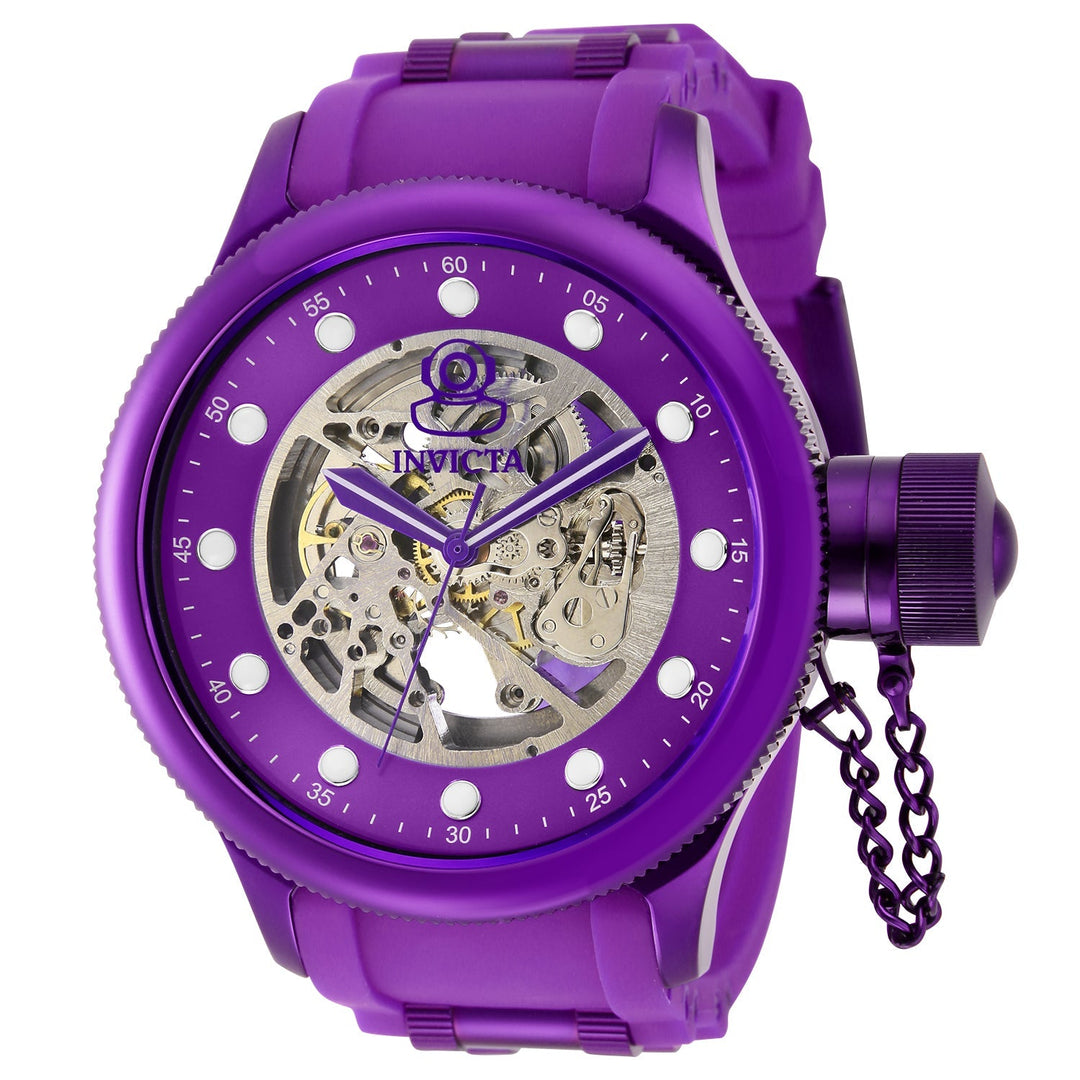 title:Invicta Men's IN-40741 51.5mm Purple Dial Automatic Watch;color:Purple