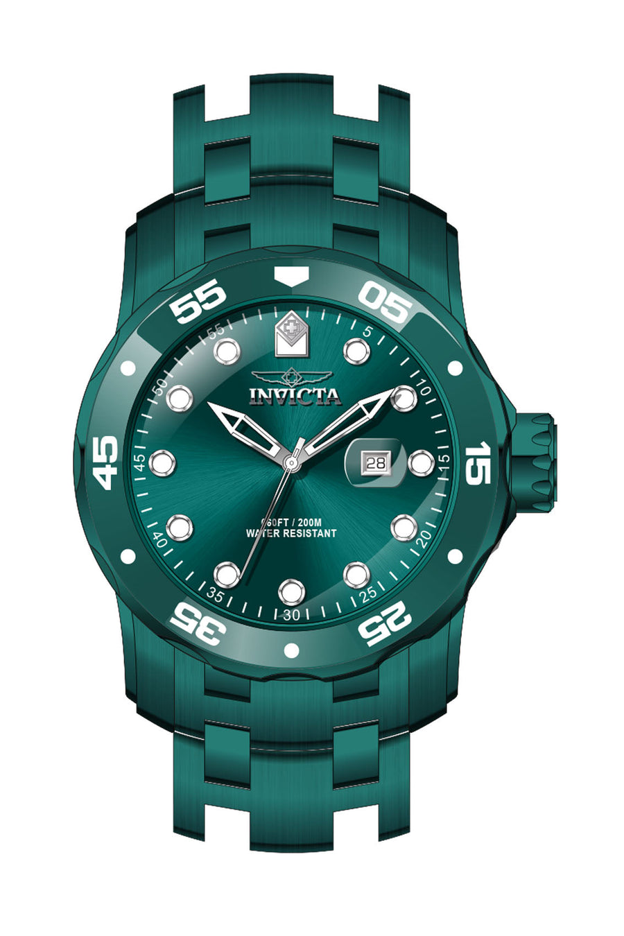 title:Invicta Men's IN-40837 48mm Green Dial Quartz Watch;color:Green