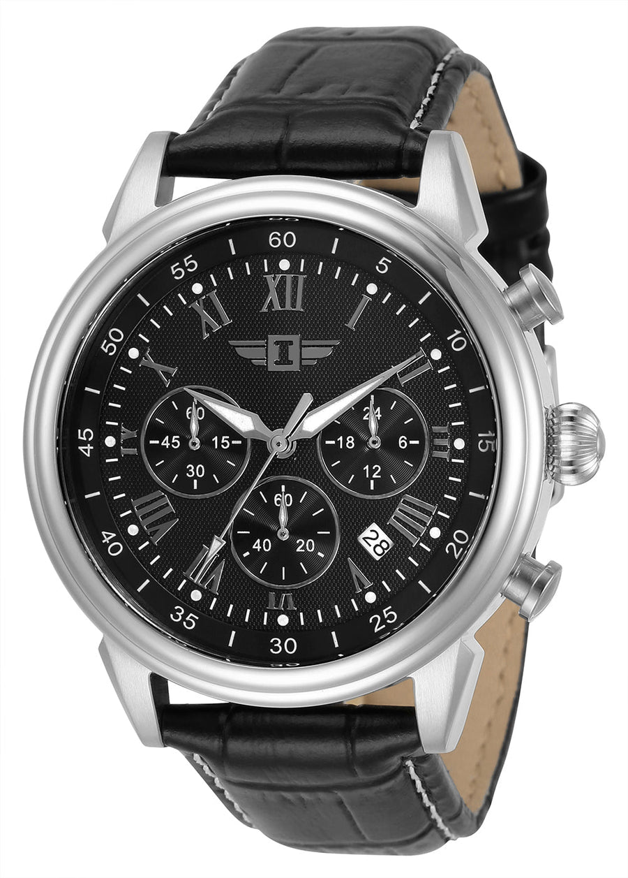 title:Invicta Men's IBI90242-001 44mm Black Dial Quartz Watch;color:Black