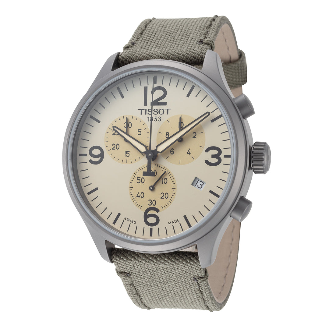 title:Tissot Men's T116.617.37.267.00 Chrono XL 45mm Quartz Watch;color:Green