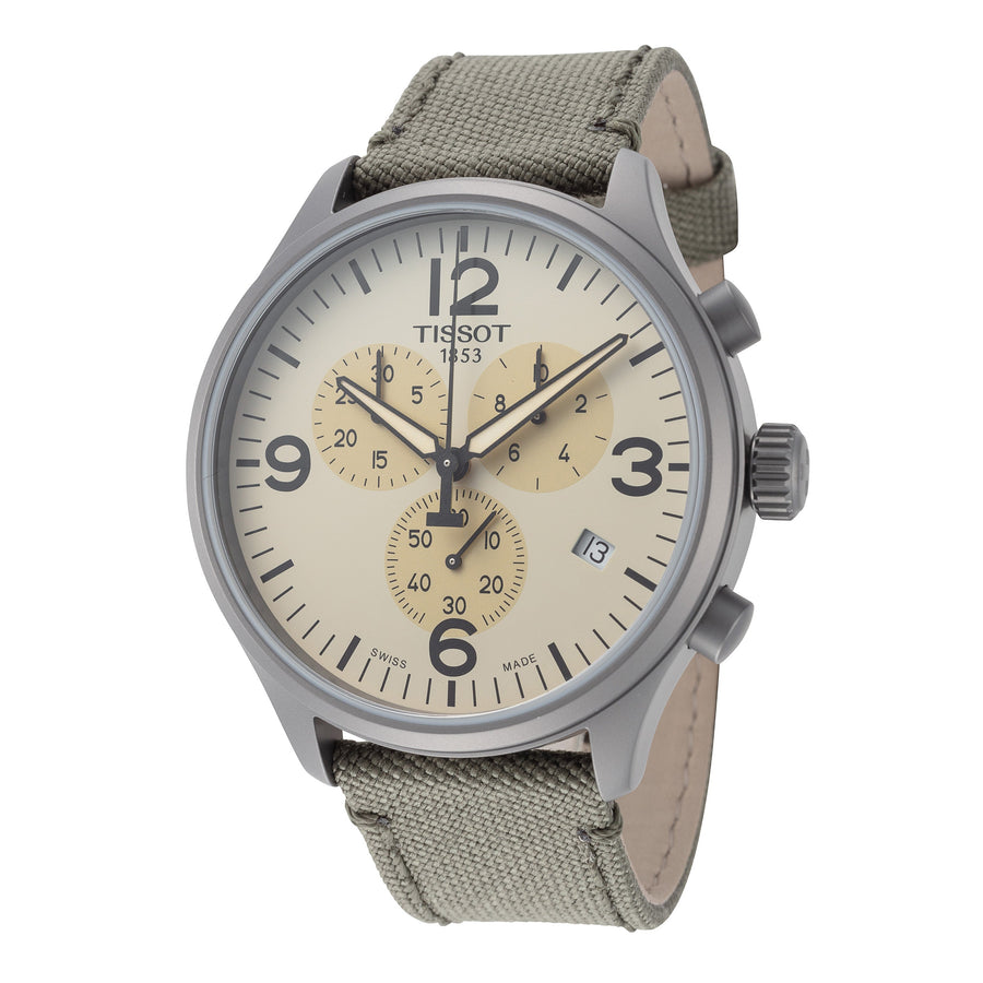 title:Tissot Men's T116.617.37.267.00 Chrono XL 45mm Quartz Watch;color:Green