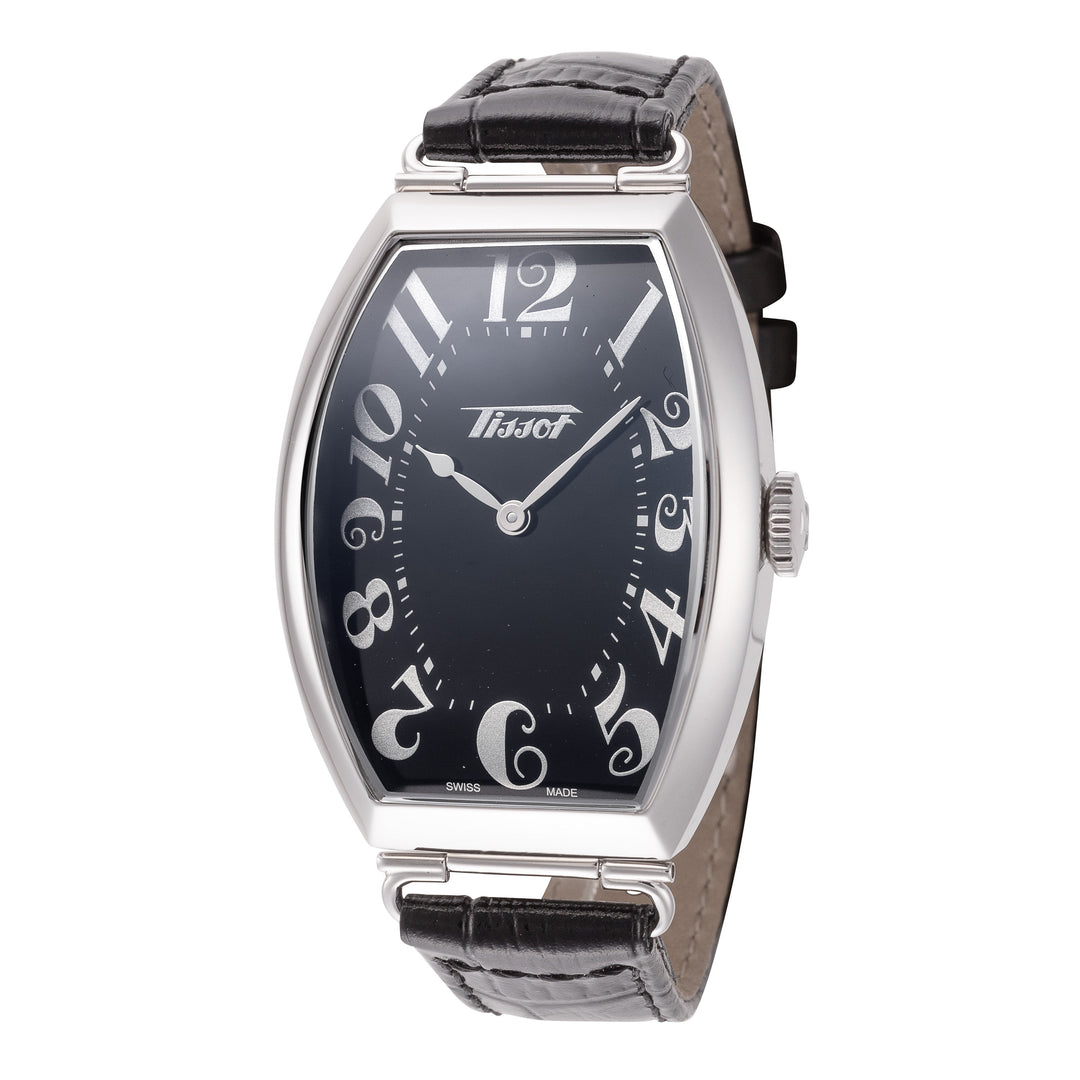 title:Tissot Men's T1285091605200 Hertiage 42.45mm Quartz Watch;color:Black Dial Black Band