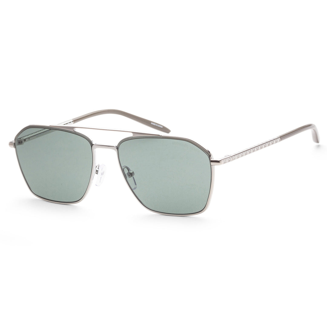 Michael Kors Men's MK1124-115382 Fashion 56mm Shiny Silver Sunglasses