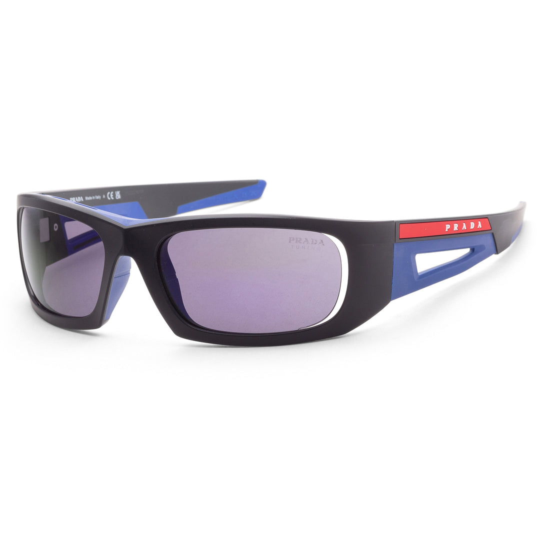Prada Men's PS-02YS-16G05U Linea Rossa 59mm Matte Black/Blue Sunglasses