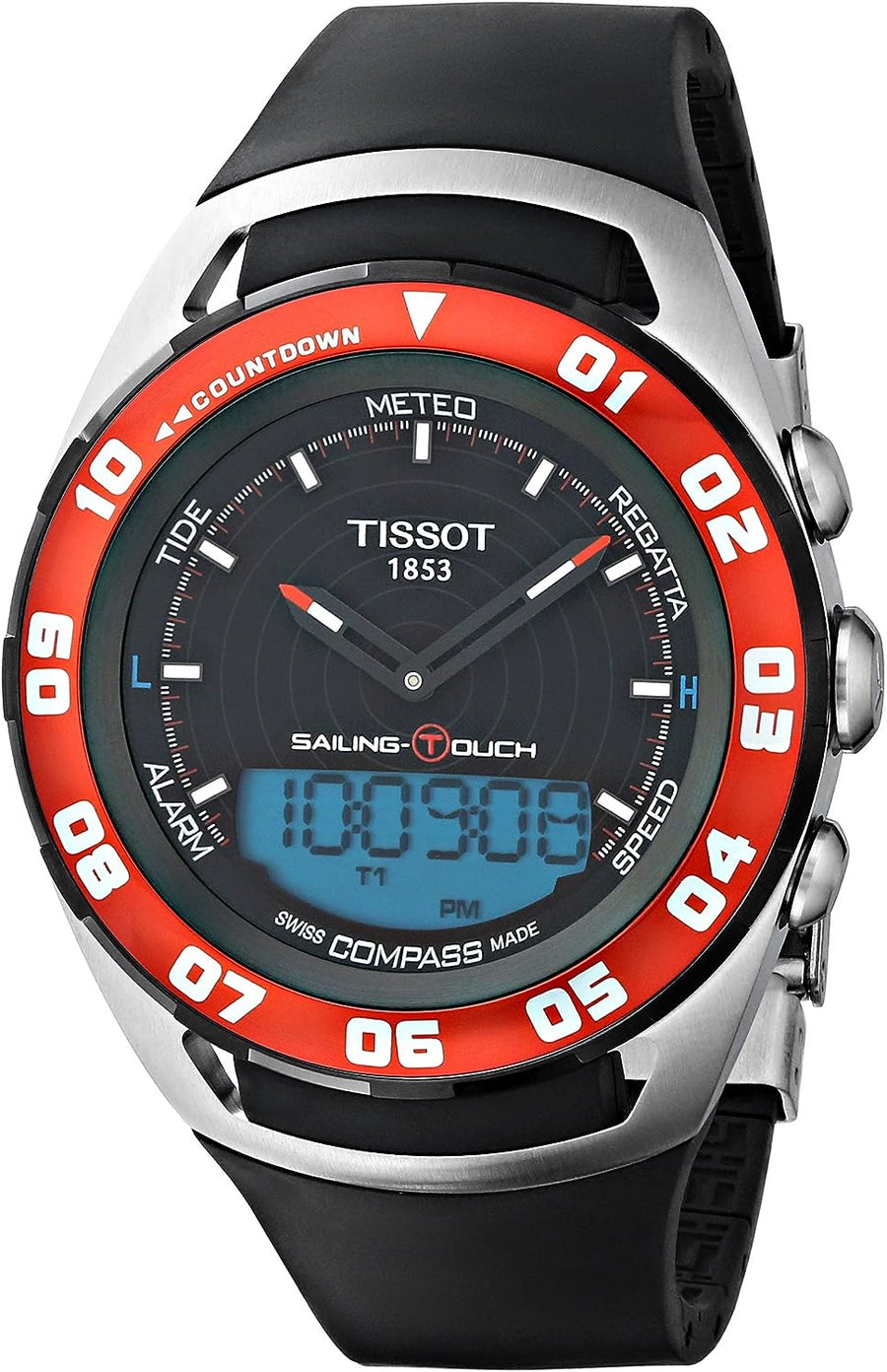title:Tissot Men's T0564202705100 Sailing-Touch Quartz Watch;color:Black