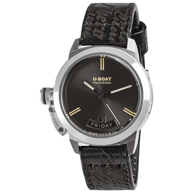 title:U-Boat Men's UB-8891 Classico 40mm Black Automatic Watch;color:Black