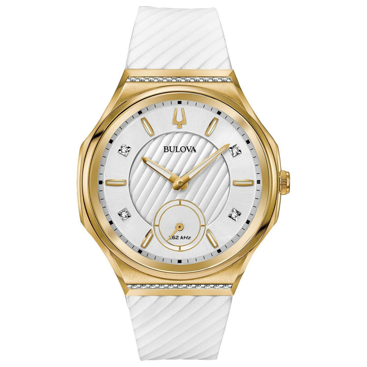 title:Bulova Women's 98R237 Classic 40.5mm Quartz Watch;color:White