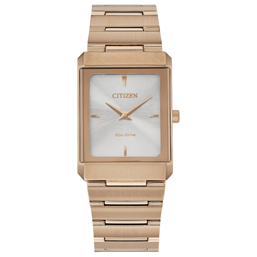 title:Citizen Unisex EG6013-56A Stiletto 25mm Eco-Drive Solar Watch;color:Rose Gold