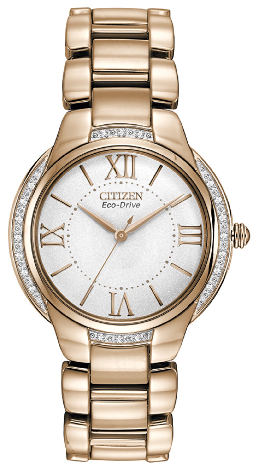 title:Citizen Women's EM0093-59A Ciena 35mm Solar Eco-Drive Watch;color:Rose Gold
