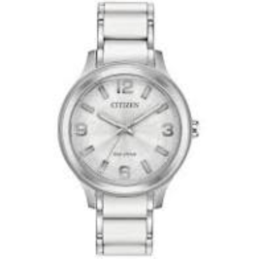 title:Citizen Women's FE7070-52A Weekender 36mm Eco-Drive Solar Watch;color:White
