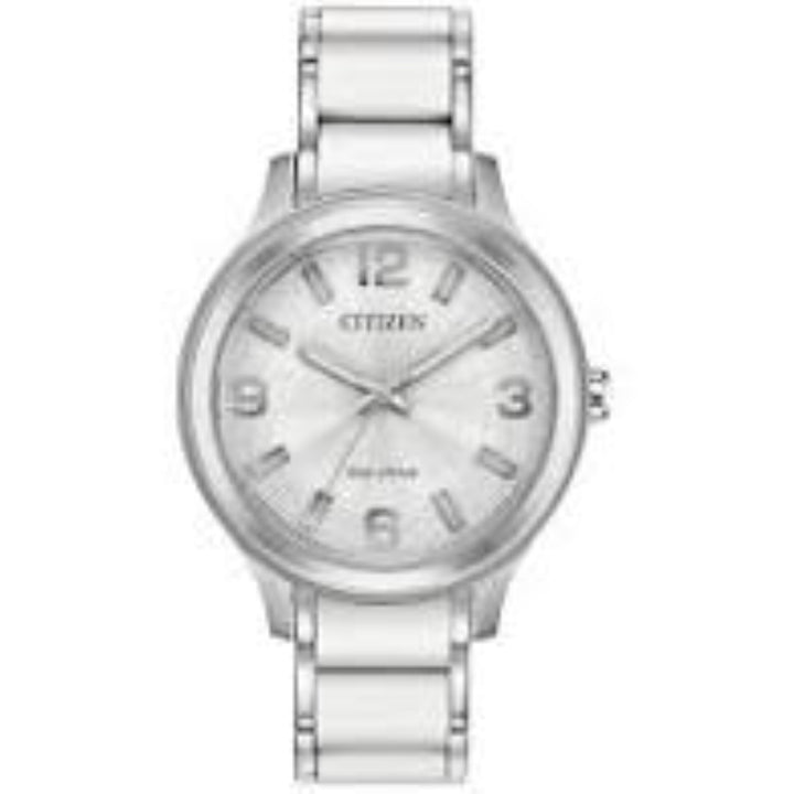 title:Citizen Women's FE7070-52A Weekender 36mm Eco-Drive Solar Watch;color:White