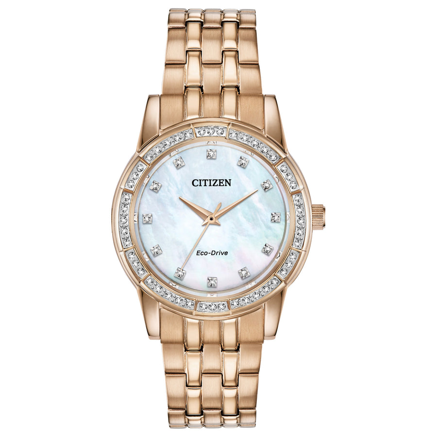title:Citizen Women's EM0773-54D Silhouette 31mm Eco-Drive Solar Watch;color:Rose Gold