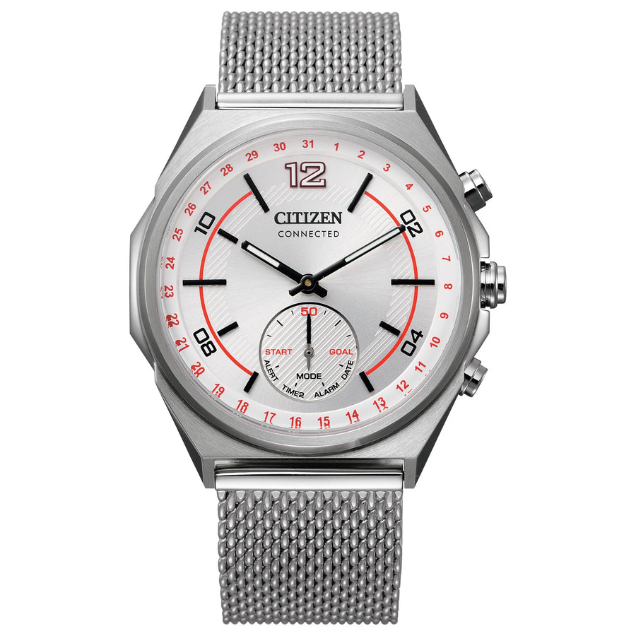 title:Citizen Men's CX0000-71A Connected 42mm Quartz Watch;color:Silver