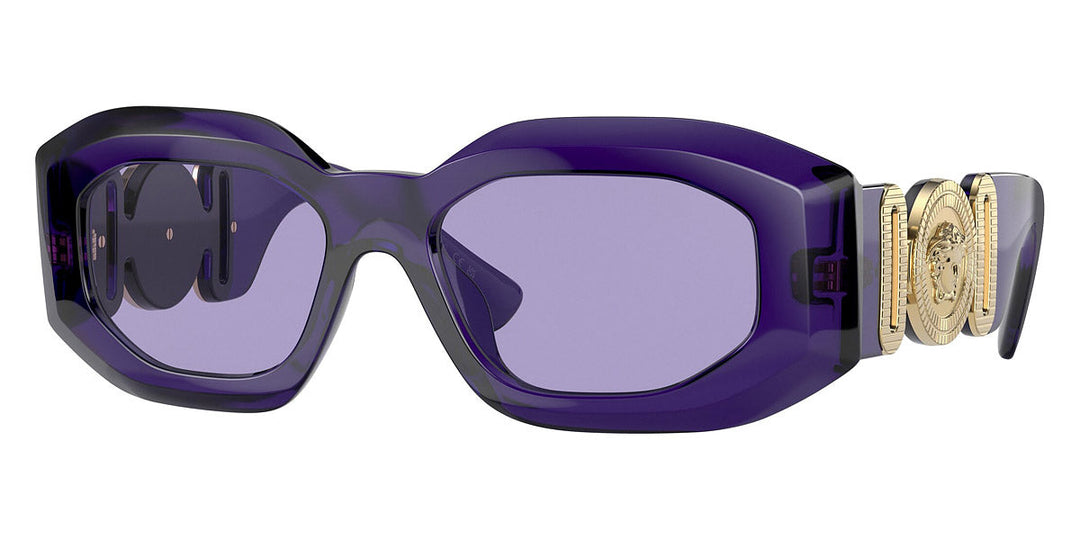 Versace Men's Fashion VE4425U-54191A-54 54mm Transparent Purple Sunglasses