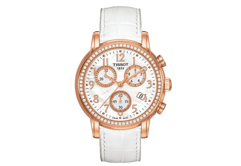 title:Tissot Women's Dressport Quartz Watch T0502173611201;color:White