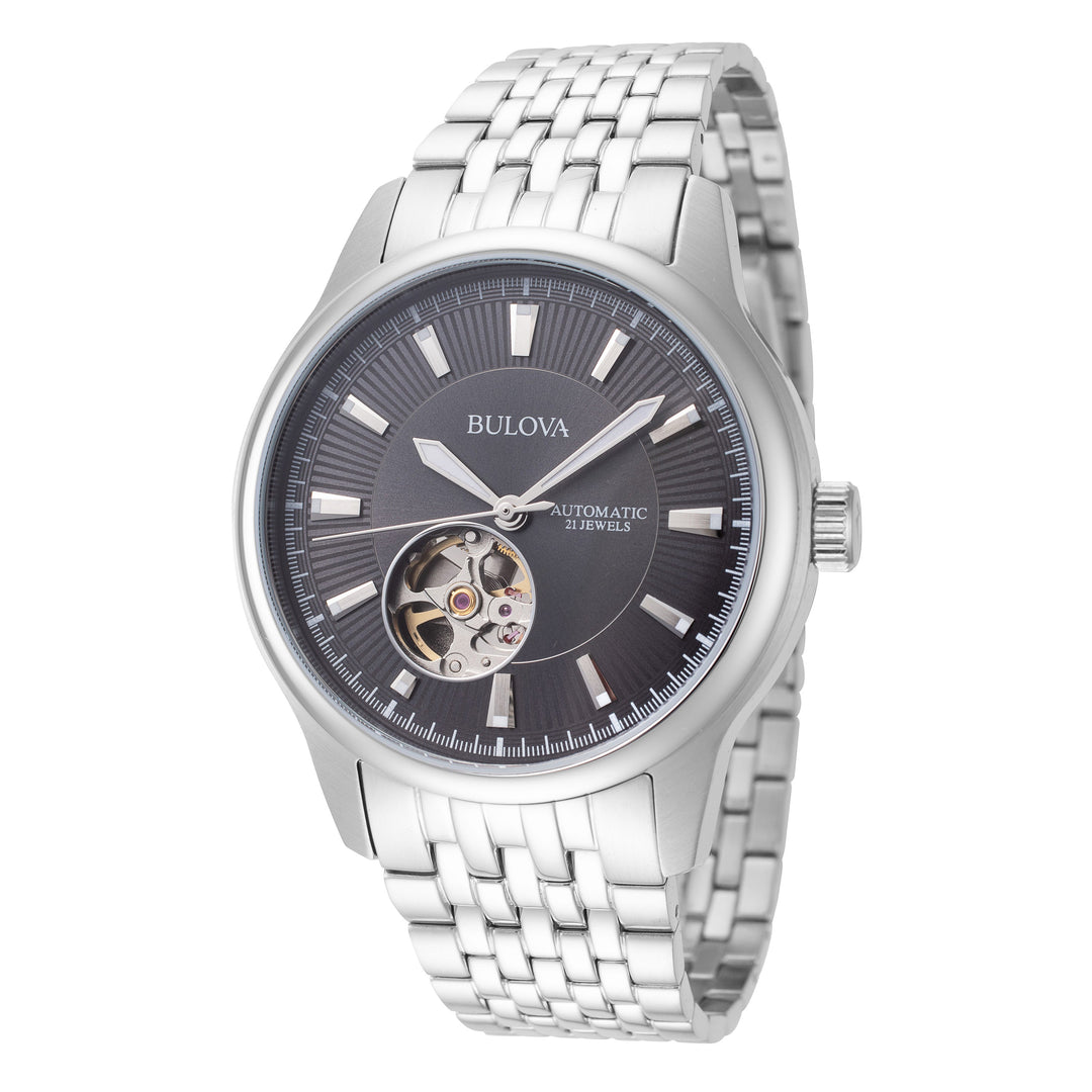 title:Bulova Men's 96A190 Classic 40mm Quartz Watch;color:Silver
