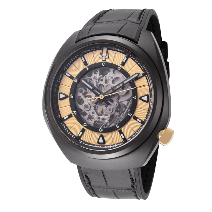 title:Bulova Men's 98A241 Grammy 44.5mm Automatic Watch;color:Black
